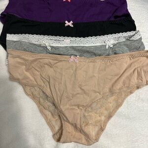 NWT Victoria's Secret Low Rise Hiphugger - Purple, Black, Gray, Tan XL